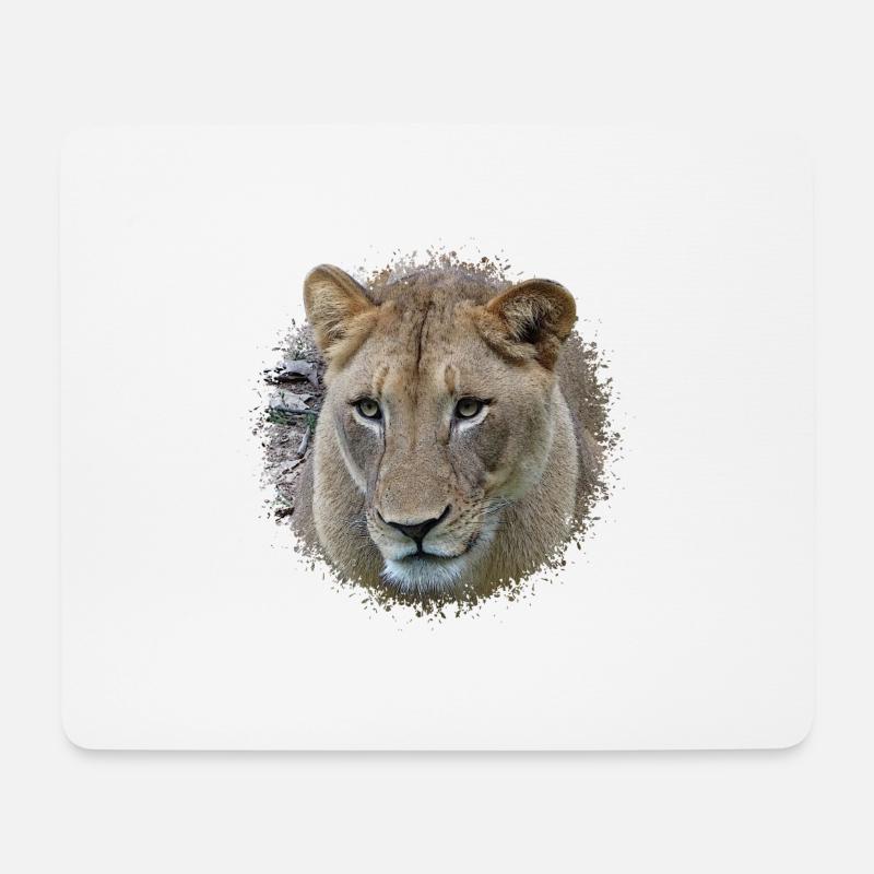 lioness - Mouse Pad (horizontal) - white