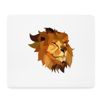 Lion - Mouse Pad (horizontal) - white - Front
