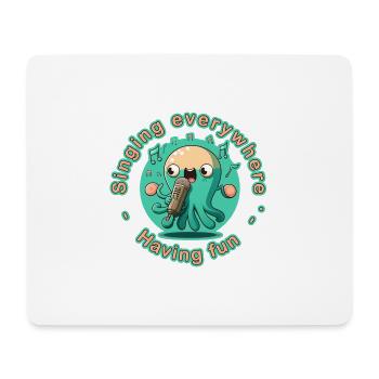 Karaoke Kraken - For children who enjoy singing - Mouse Pad (horizontal) - white - Front