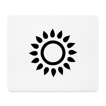 Sun Drawing Nature Sketch black - Mouse Pad (horizontal) - white - Front