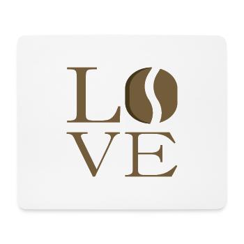 Coffee Love - Coffee Bean Love - Mouse Pad (horizontal) - white - Front