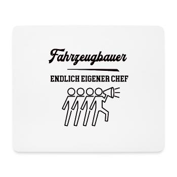 Fahrzeugbauer Chef Selbstständigkeit Firma Gründen - Mousepad (Querformat) - Weiß - Vorne