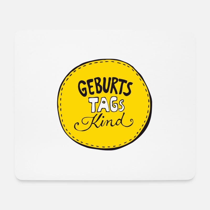 Geburtstagskind - Mousepad (Querformat) - Weiß