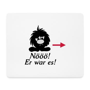 Kleines Monster Smuffel nööö er war es - Mousepad (Querformat) - Weiß - Vorne