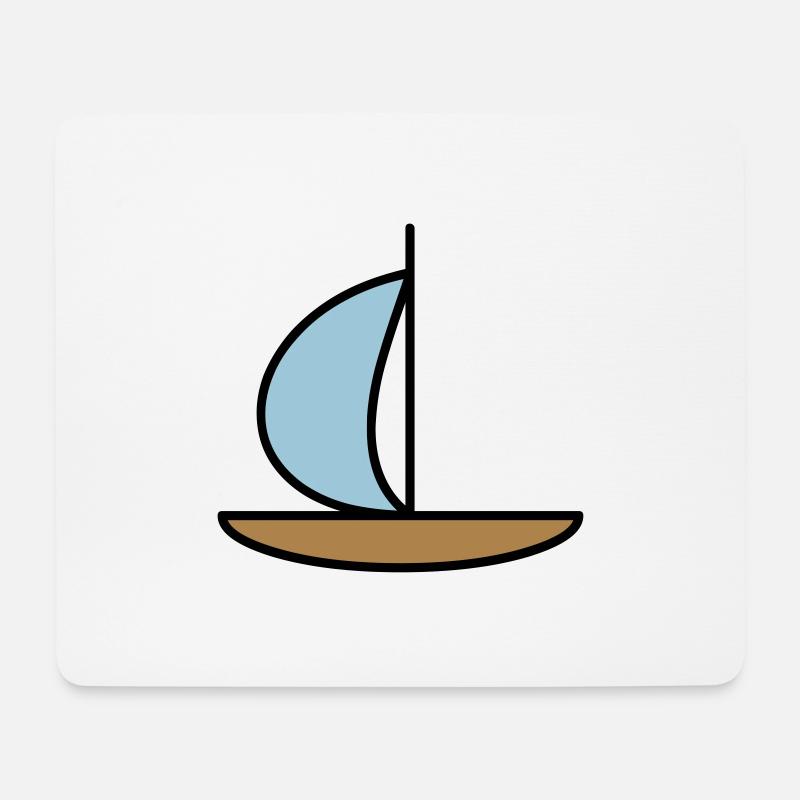 Sailboat - Mouse Pad (horizontal) - white