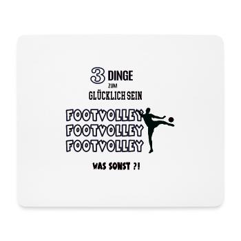 Footvolley Was Sonst Spieler Spiel Footvolleyer - Mousepad (Querformat) - Weiß - Vorne