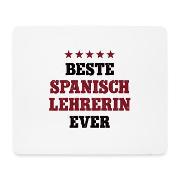 Beste Spanisch Lehrerin Schule Spanish Teacher - Mousepad (Querformat) - Weiß - Vorne