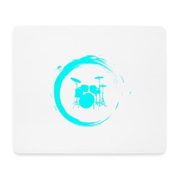 Drums - Mouse Pad (horizontal) - white - Front