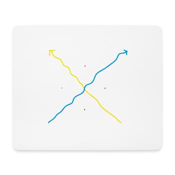 pfeile - bunt - Mousepad (Querformat) - Weiß - Vorne