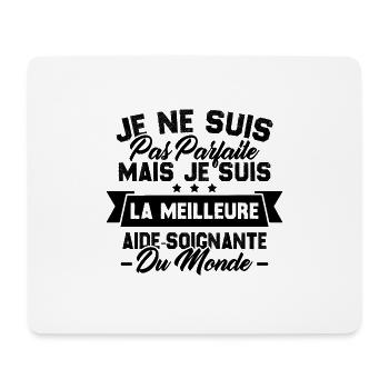 Je suis la meilleure aide soignante du monde - Tapis de souris (format paysage) - blanc - Devant
