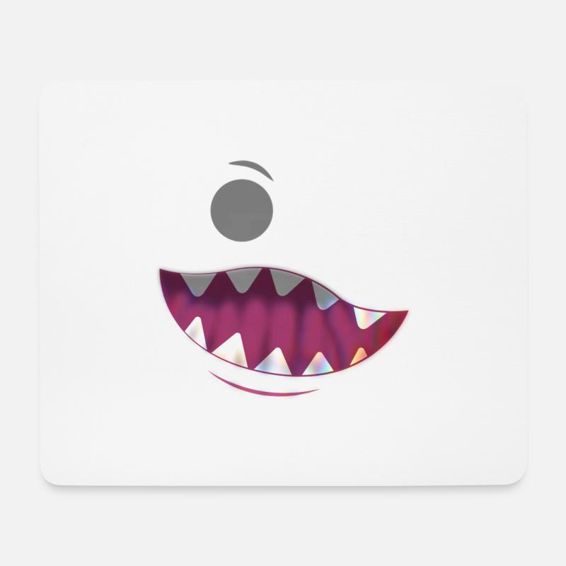 Kleines Monster - Mousepad (Querformat) - Weiß