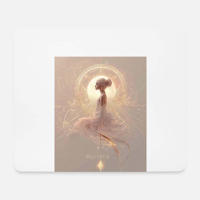 Moonchild - Mousepad (Querformat) - Weiß