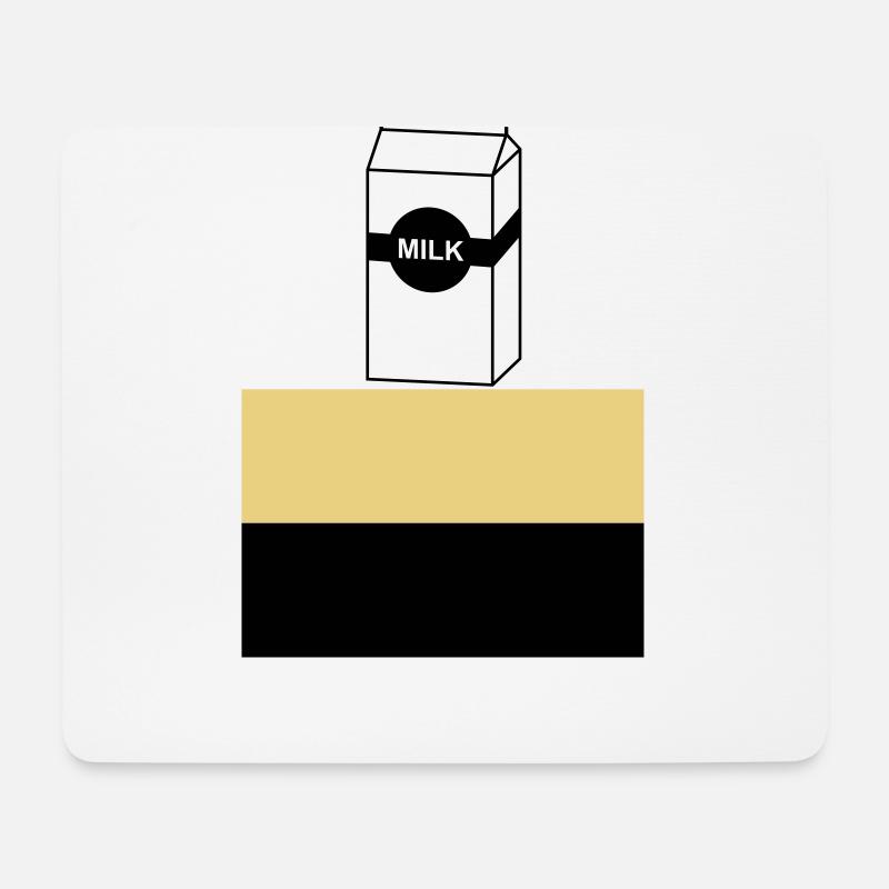 Milchtüte, Milk - Mousepad (Querformat) - Weiß