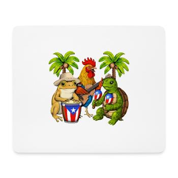 Fête de Porto Rico - Tapis de souris (format paysage) - blanc - Devant