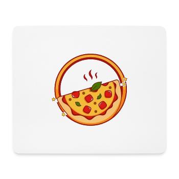 Pizza - Tapis de souris (format paysage) - blanc - Devant