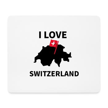 Switzerland my love - Mousepad (Querformat) - Weiß - Vorne