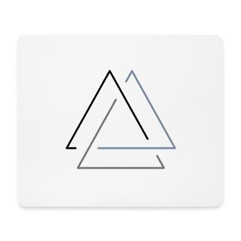 Triangle de Berge – en triade - Tapis de souris (format paysage) - blanc - Devant