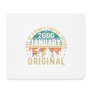 Birthday Gift January 2000 - January 2000 - Mouse Pad (horizontal) - white - Front