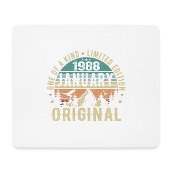 Cadeau d’anniversaire Janvier 1988 - Janvier 1988 - Tapis de souris (format paysage) - blanc - Devant