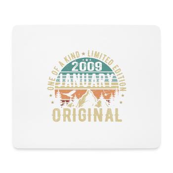 Birthday Gift January 2009 - January 2009 - Mouse Pad (horizontal) - white - Front