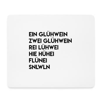 Glühwein - Mousepad (Querformat) - Weiß - Vorne