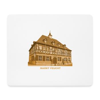Feucht Markt, Hôtel de ville, Moyenne-Franconie, Bavière - Tapis de souris (format paysage) - blanc - Devant
