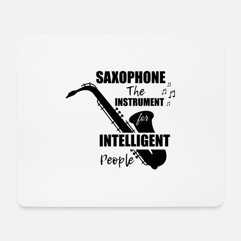 Lustiges Saxophon Saxophonist Musiker Spruch Geschenk - Mousepad (Querformat) - Weiß