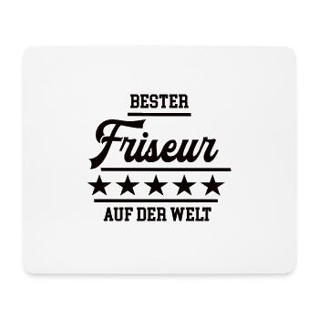 Bester Friseur Weltbester Frisör Haarstylist - Mousepad (Querformat) - Weiß - Vorne