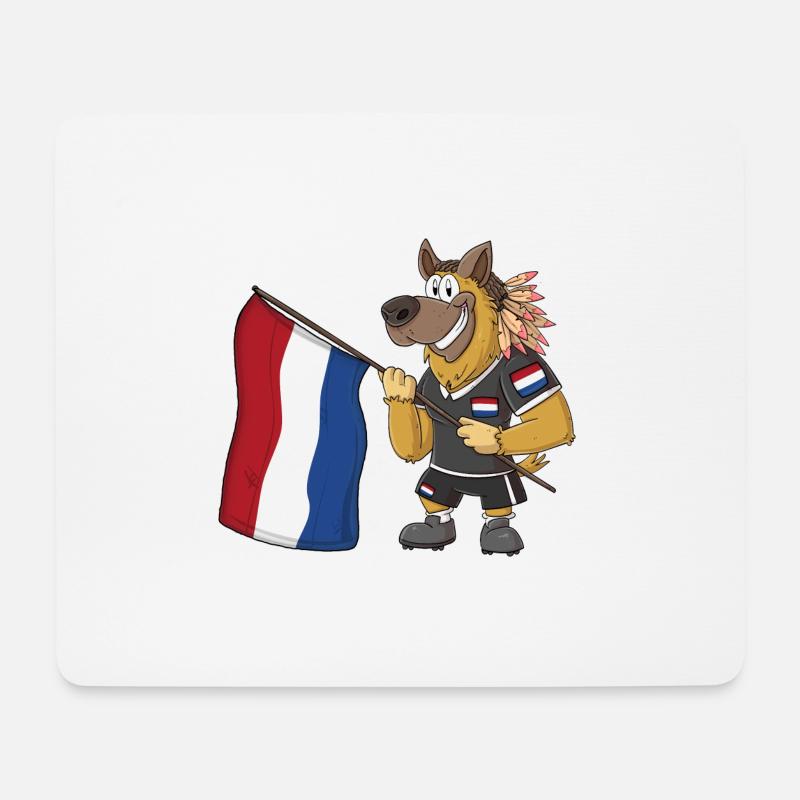 Holländer Rasta Hund - Mousepad (Querformat) - Weiß