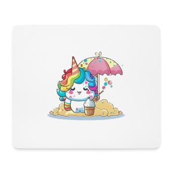 Magisches Einhorn - Sommer Edition - Mousepad (Querformat) - Weiß - Vorne