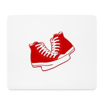 chaussures old school - Tapis de souris (format paysage) - blanc - Devant