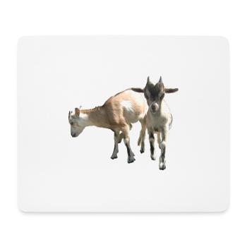two little goats - Mouse Pad (horizontal) - white - Front