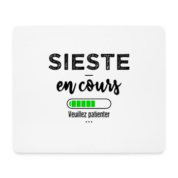 Sieste en cours veulliez patientez - Tapis de souris (format paysage) - blanc - Devant