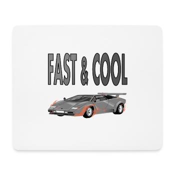Sportwagen ist schnell und cool Fahrzeug Geschenk - Mousepad (Querformat) - Weiß - Vorne