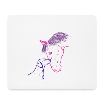 Horse - Mouse Pad (horizontal) - white - Front