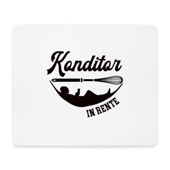 Konditor Rente Rentner Patissier Bäcker Konditorei - Mousepad (Querformat) - Weiß - Vorne