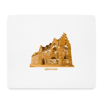 Hôtel de ville de Genthin Jerichower Land Saxe-Anhalt - Tapis de souris (format paysage) - blanc - Devant
