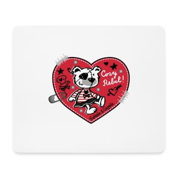 Cosy Rebel - Mousepad (Querformat) - Weiß - Vorne