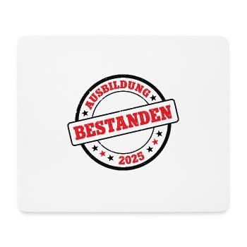 Ausbildung Bestanden 2025 Geselle Handwerk Azubi - Mousepad (Querformat) - Weiß - Vorne