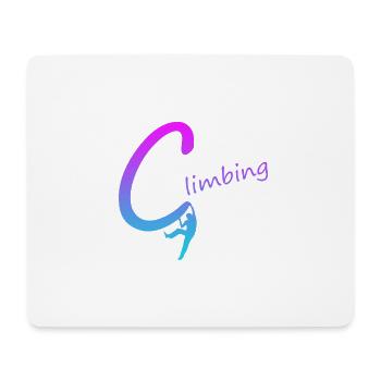 Climbing Circle Gradient Design Climbing Climbing - Mouse Pad (horizontal) - white - Front