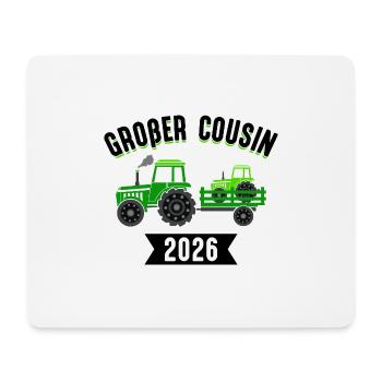 Annonce du bébé grossesse du grand cousin en 2026 - Tapis de souris (format paysage) - blanc - Devant