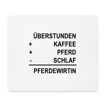 Top Pferdewirtin - Mousepad (Querformat) - Weiß - Vorne