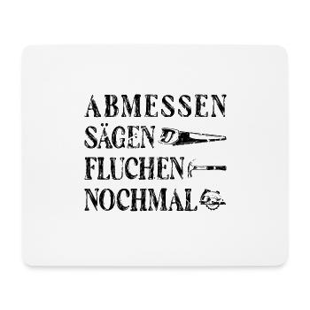 Zimmermann Arbeit Beruf Tischler - Mousepad (Querformat) - Weiß - Vorne