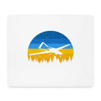Bayraktar TB2 Turkish Drone Support Ukraine - Mouse Pad (horizontal) - white - Front