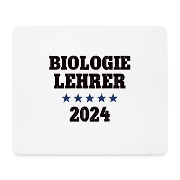 Biologielehrer 2024 Beruf Studium Lehramt Biologie - Mousepad (Querformat) - Weiß - Vorne