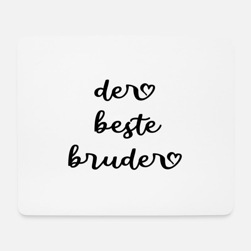 Der beste Bruder - Mousepad (Querformat) - Weiß