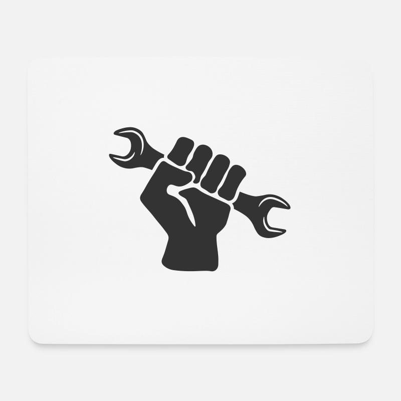 SCHRAUBENSCHLÜSSEL HANDWERKZEUG - Mousepad (Querformat) - Weiß
