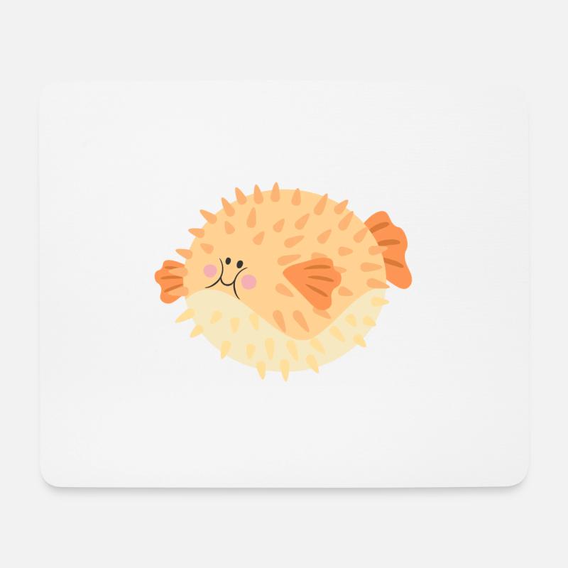 Puffer fish - Mouse Pad (horizontal) - white