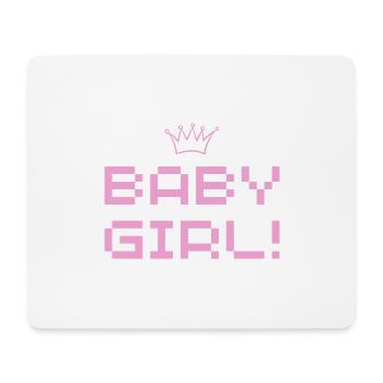 Baby Girl - Mousepad (Querformat) - Weiß - Vorne
