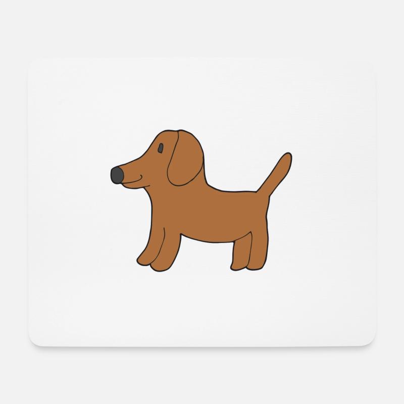 dachshund - Mouse Pad (horizontal) - white